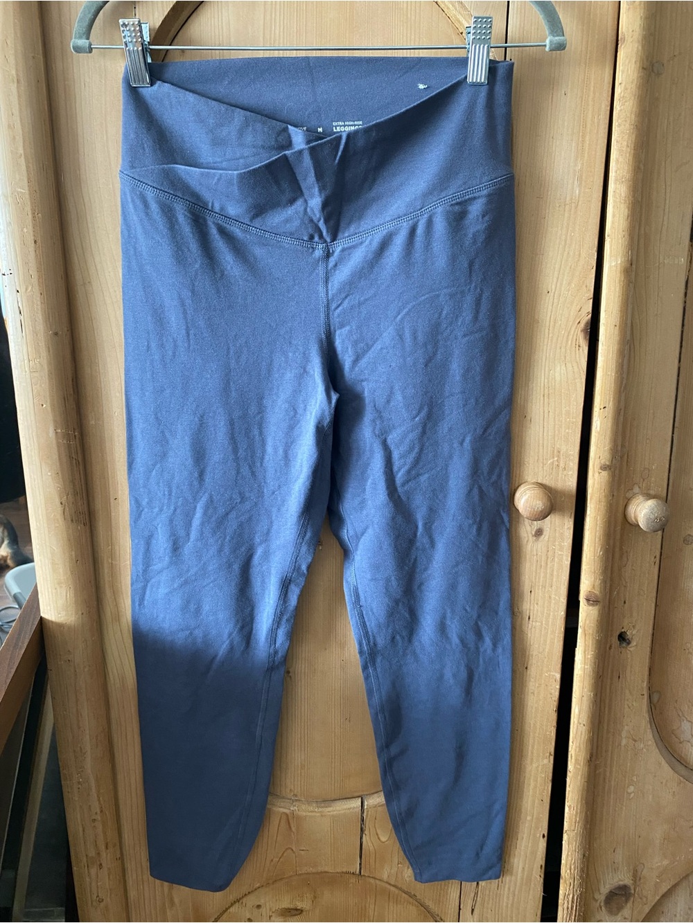 Blue Leggings with V-Waistband - Unbranded